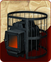 Печь для бани ПАРОВАР 16 прут (201) без выноса